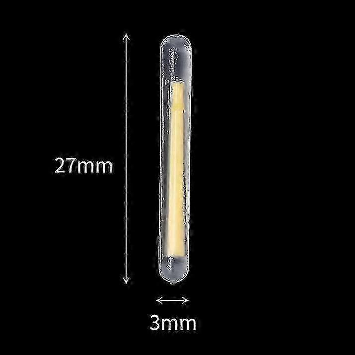 50/100pcs Fishing Float Light Stick Fluorescent Lightstick Led Fluorescent Dark Glow Sticks Fishing Float Accessories 2.2-4.5mm