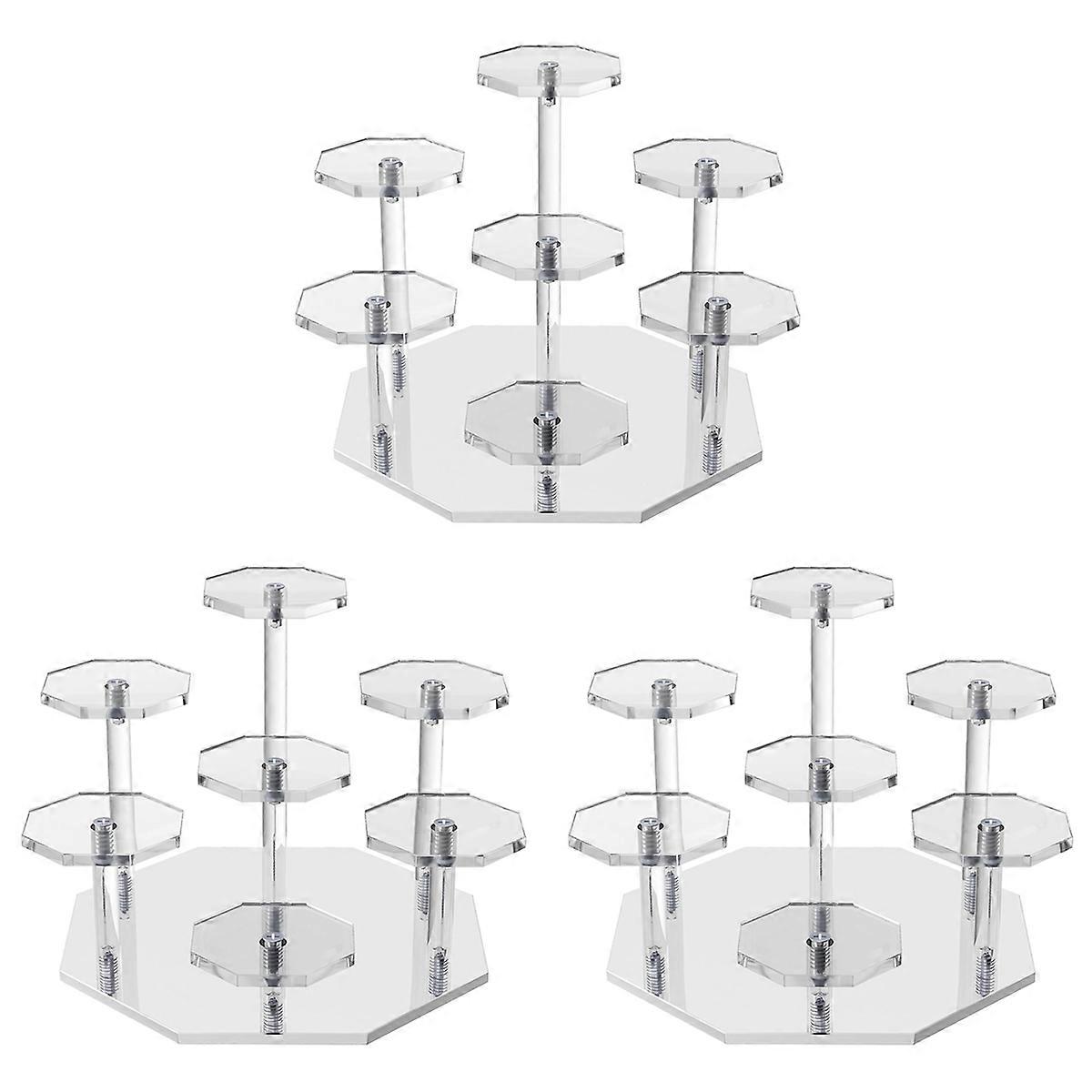 Acrylic Risers Display Stand, Perfume Organizer and Cupcake Stand