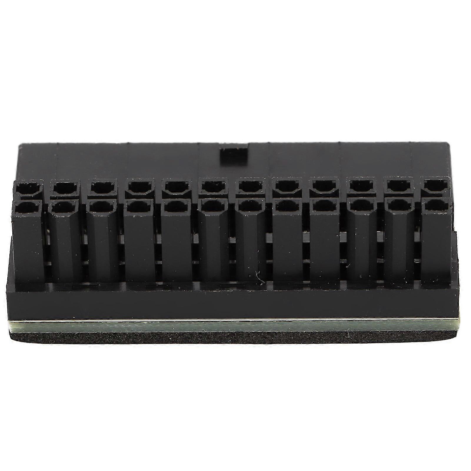 Computer Motherboard Connector Rotate 90° Socket Abrasion Resistance Fine Workmanship 24 Pin Connector 25-26