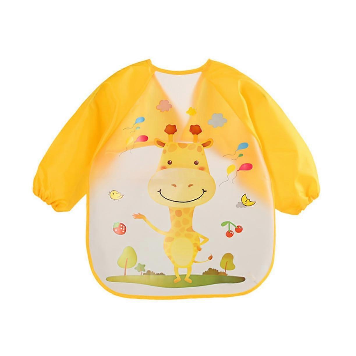 Feeding Bibs 4 Pack Long Sleeve Special Needs Bibs Burp Cloths For Boys And Girls Easy Clean
