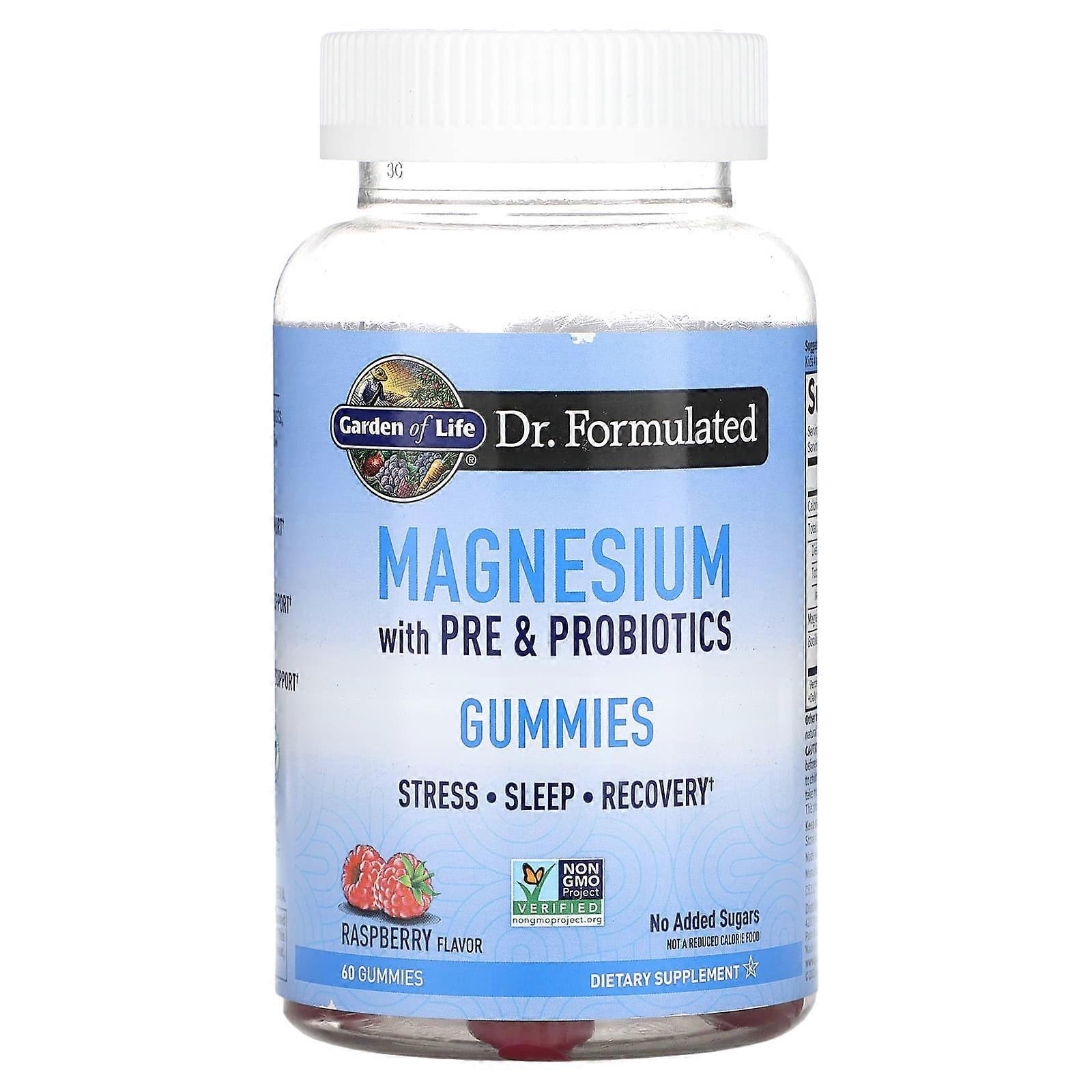 Magnesium with Pre & Probiotics Gummies, Raspberry , 60 Gummies