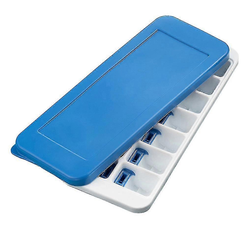 Ices Cubes Trays Silicone Easy-release And Flexible 14-ices Trays With Spill-resistant Removable Lid