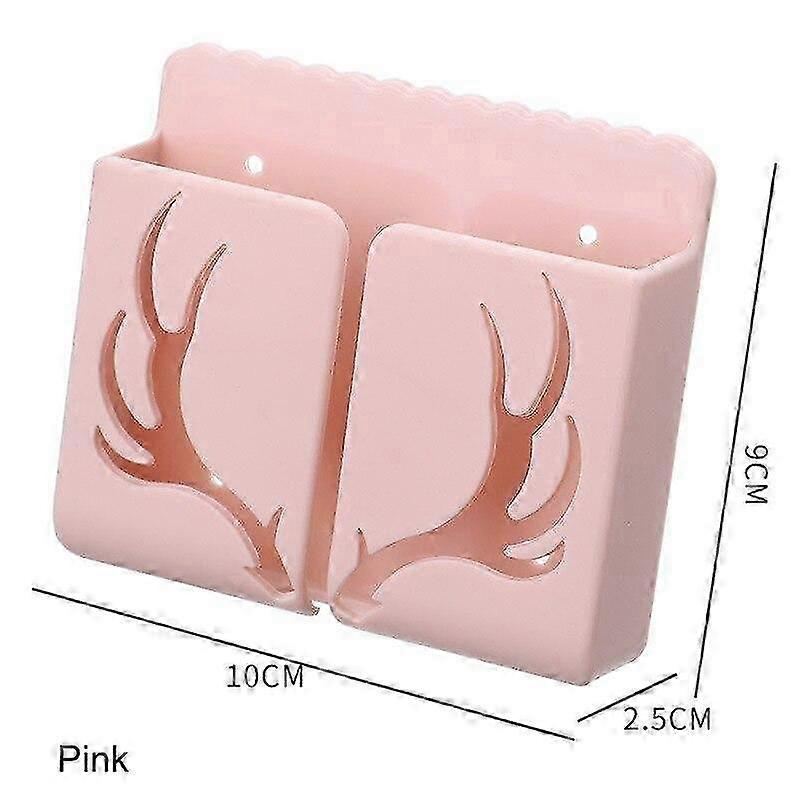 2025 1PC Wall Mounted Storage Box Remote Control Storage Box Air Conditioning Remote Control TV Storage Box Phone Holder Organization