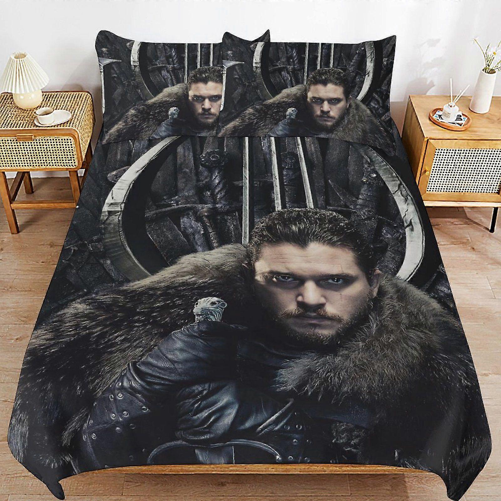 u329 Game of Thrones Perfect Sleep Upgrade Clean Threaded Surface Soft Handling Duvet Cover Sets Comfort Setup n329