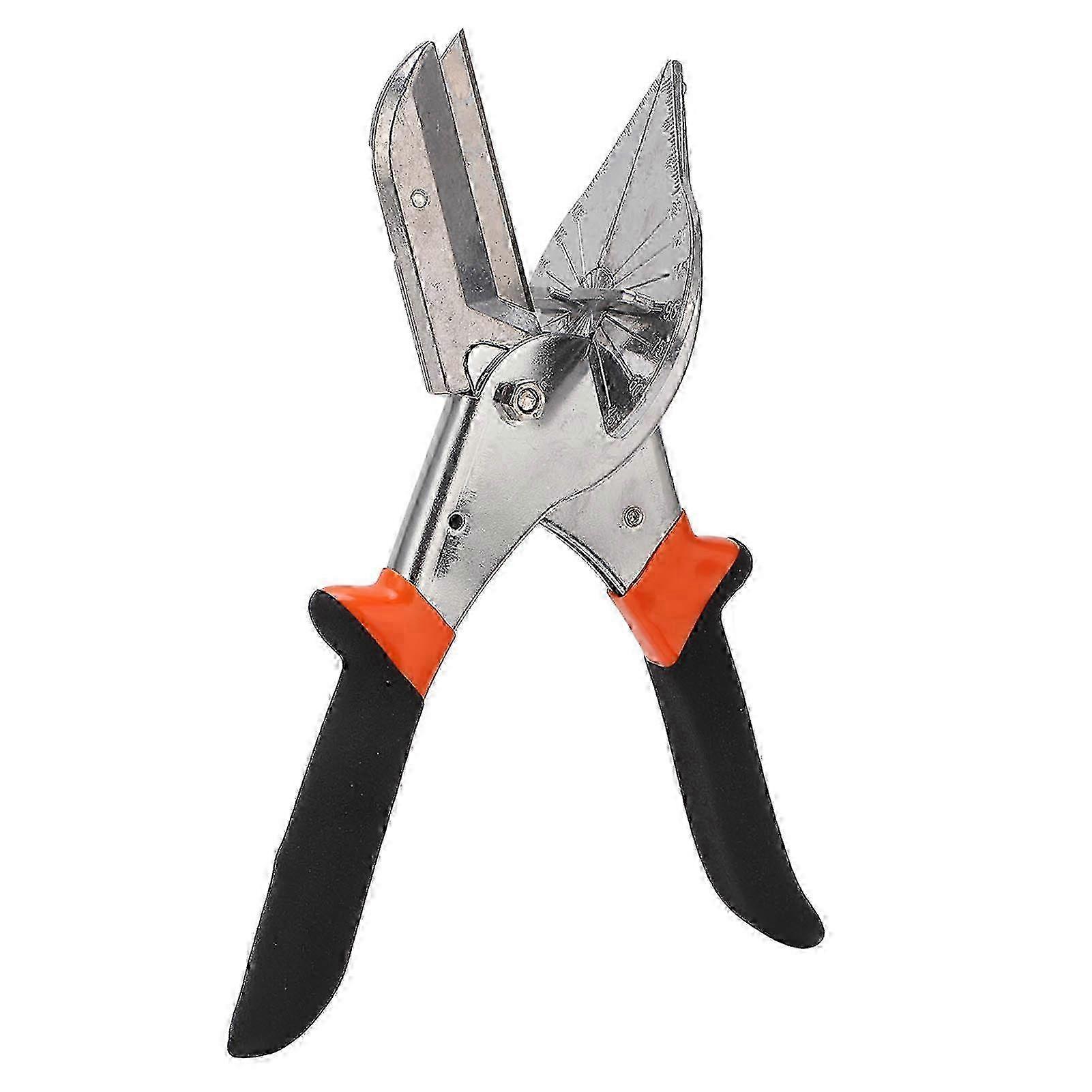 Angle Miter Shear with 10Pcs Blades Metal Adjustable Bevel Scissors Angular Cutting Tool