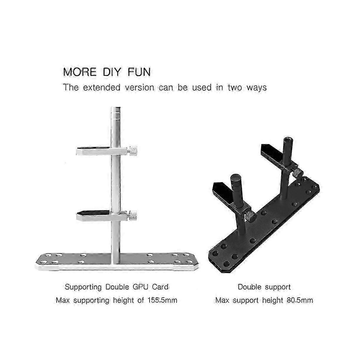 Aluminum Alloy Portable Suction Bracket Chassis Fan Graphics Card Fixed Support Frame Graphics Card hwy SH