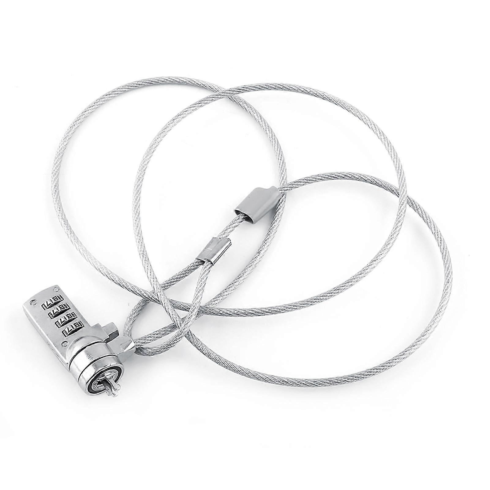 Laptop Combination Security Lock Cable Chain Theft Deterrent 4 Digit Password For Notebook Pc TY