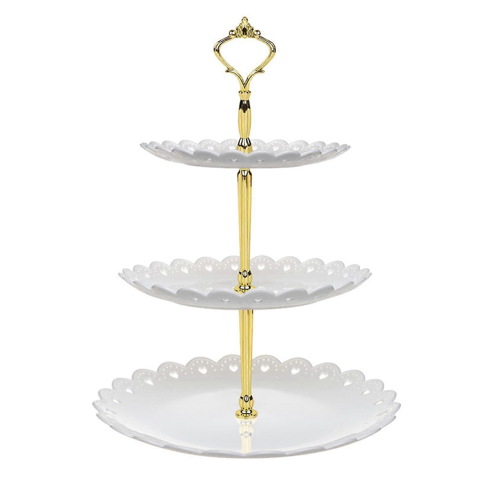 Three-Layer Cake Stand: Multi-Purpose Cake Rack Stand in 4 Colors - Perfect for Weddings