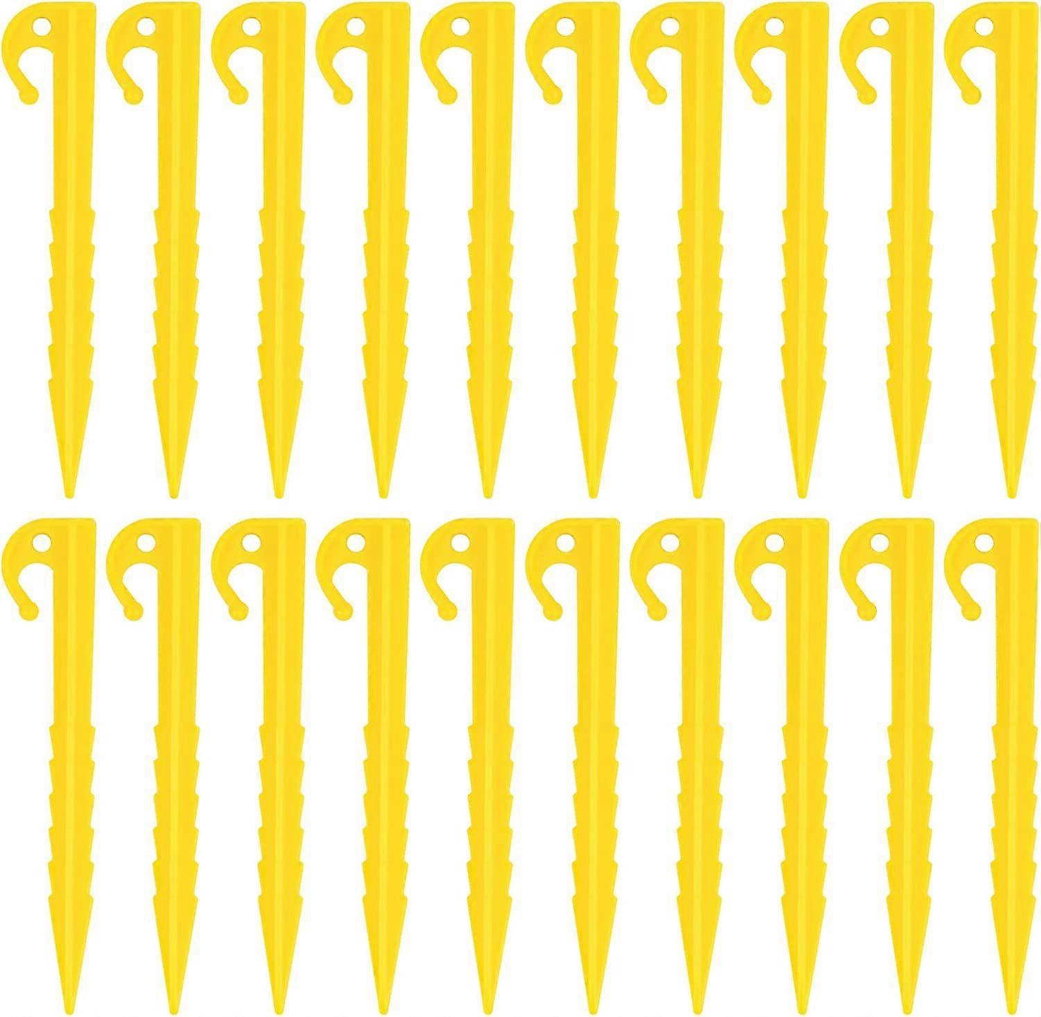 أوتاد خيمة بلاستيكية ، أوتاد تخييم بلاستيكية ، مسامير خيمة بلاستيكية شديدة التحمل ، أوتاد خيمة أوتاد خيمة أوتاد أرضية صلبة ، أوتاد خيمة متينة لتثبيت التخييم Te