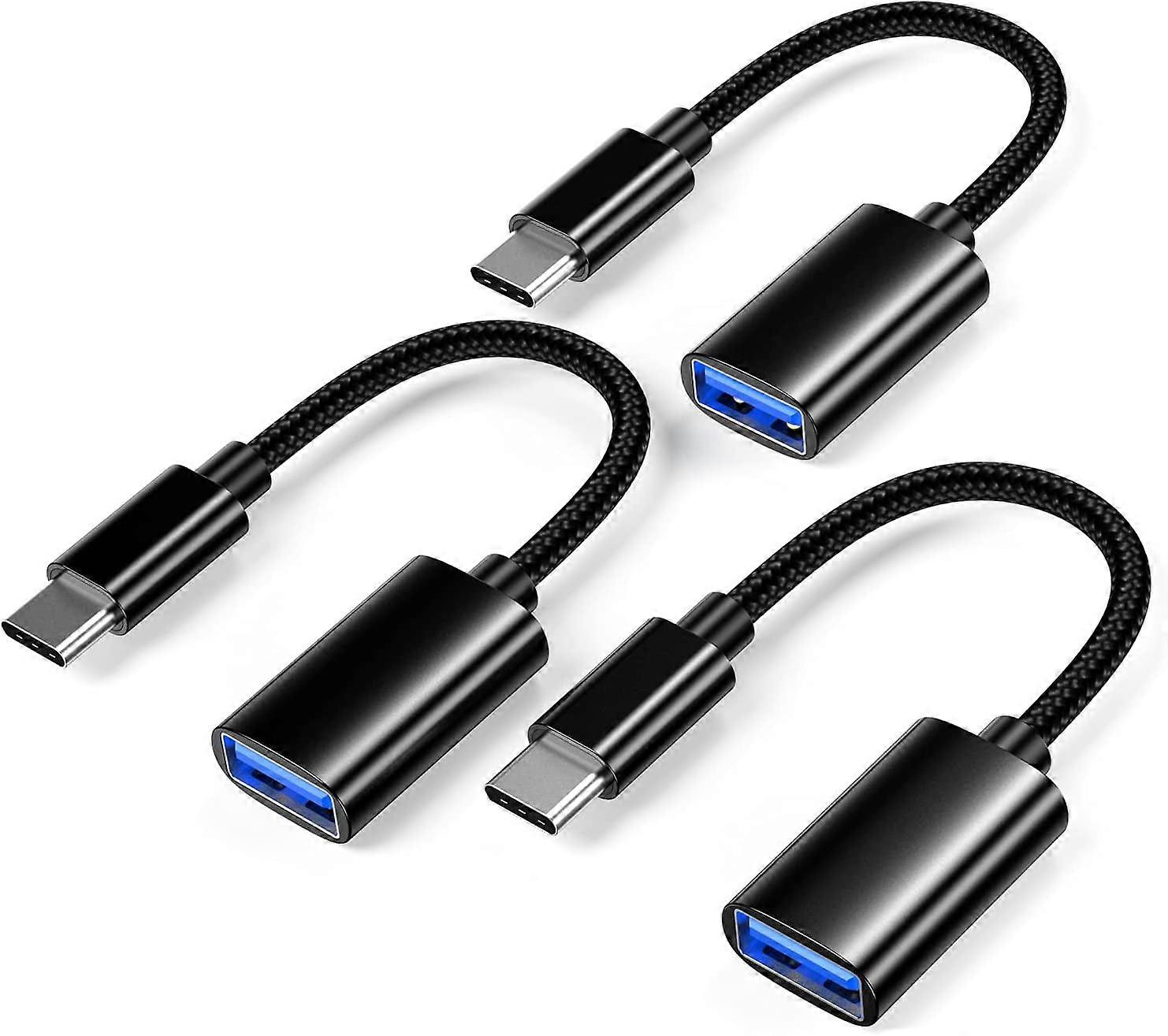 USB C to USB 3.0 Adapter [3 Pack],USB-C to USB Adapter,USB Type-C to USB,Thunderbolt 3 to USB Adapter OTG Cable