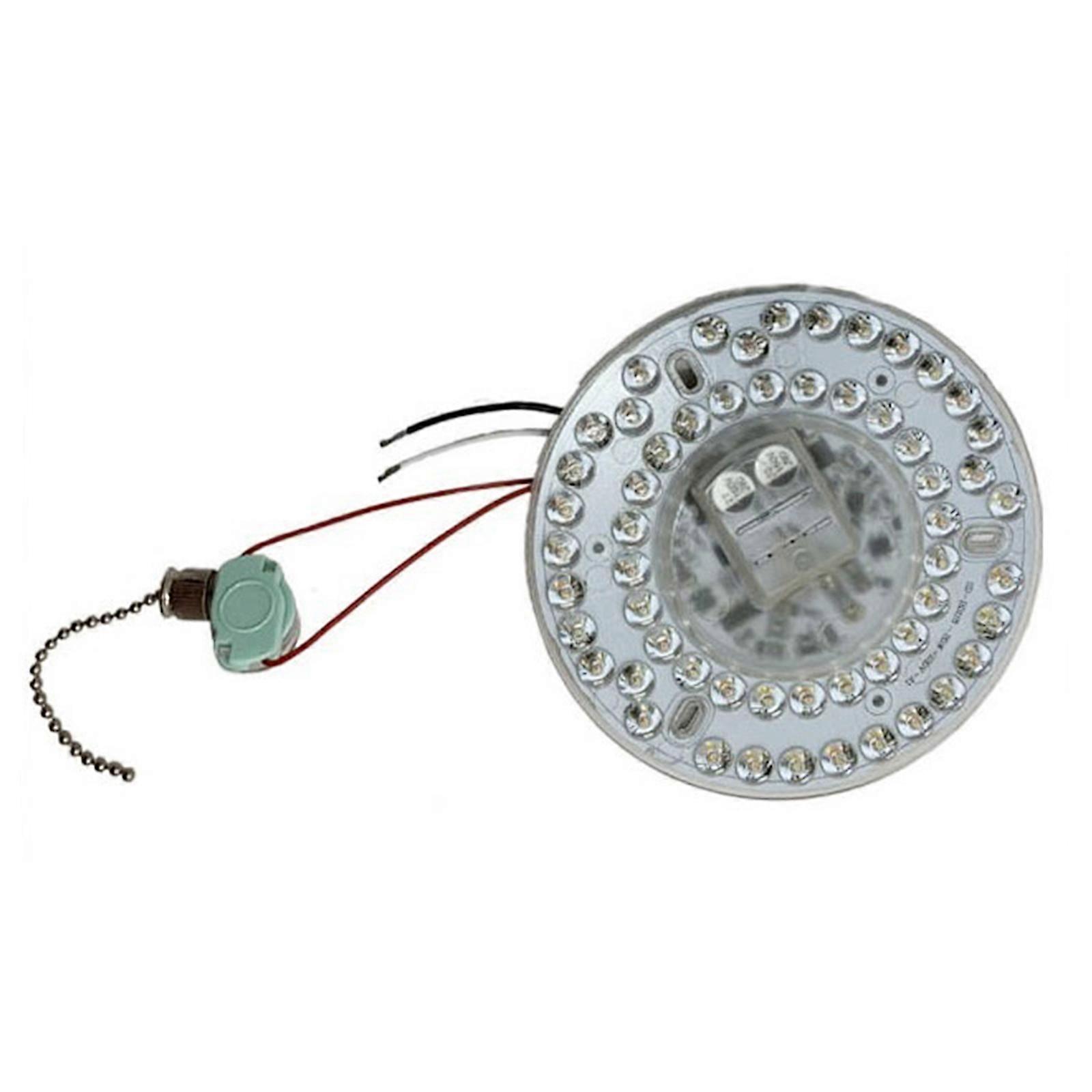 Recessed Fan Light Replacement Light Panel Adjustable LED Bulb Easily Installation Aluminum Texture for Ceiling Fan 120V Multicolor