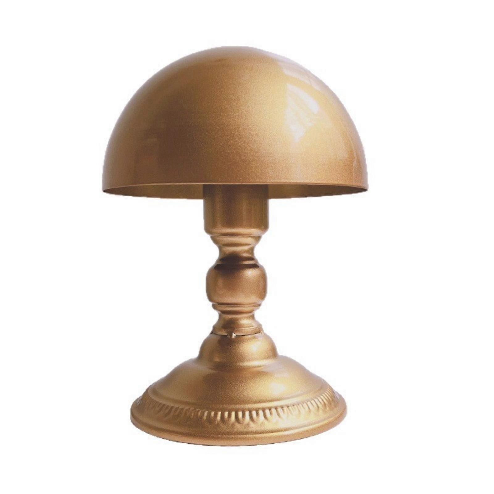 Metal Hairpiece And Hat Display Rack Slip Proof Rubber Feet Open Frame Design Salon Storage Solution  Gold