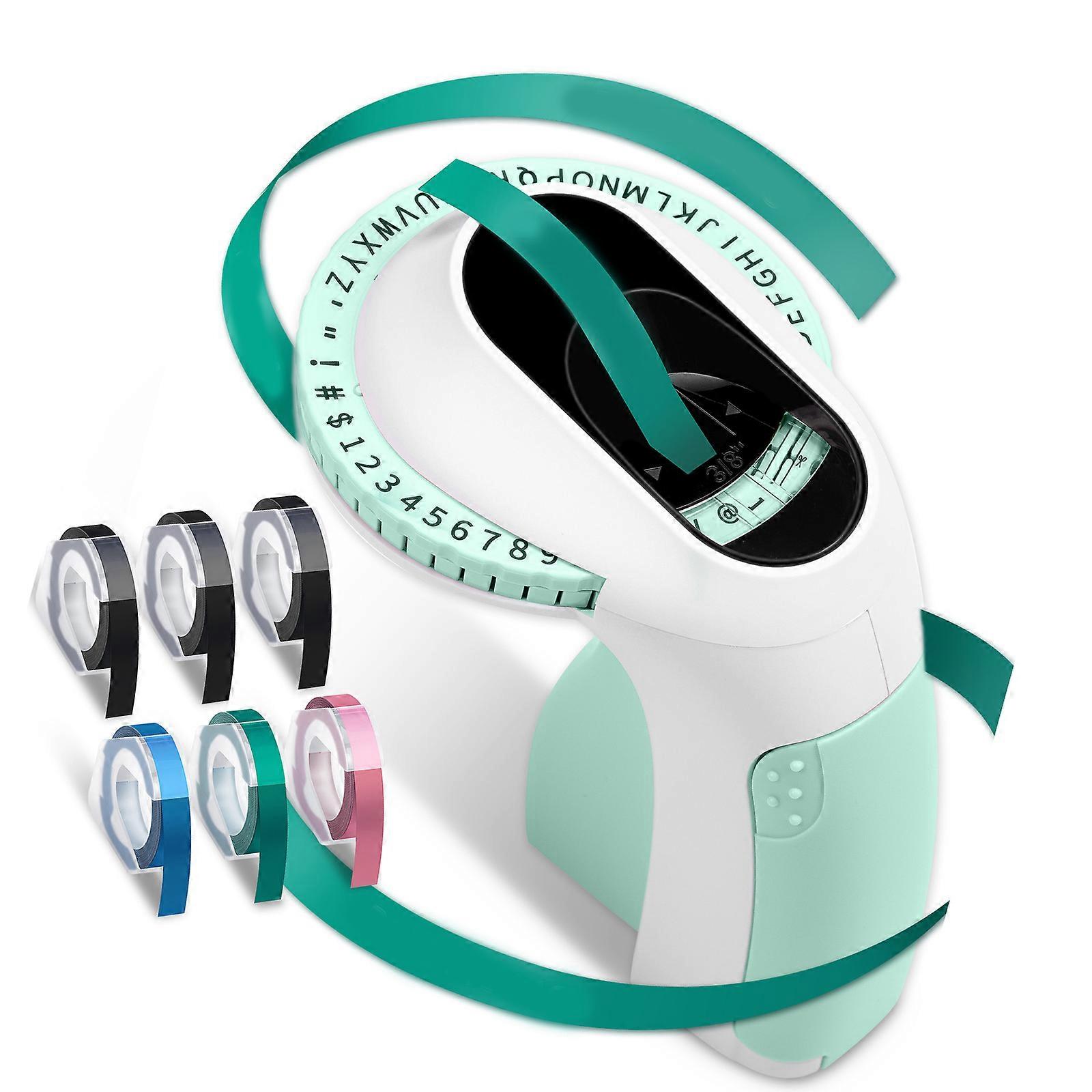 Labelling Device Embossing Device Handheld Device Embossing Machine Labelling Machine for Students and Hobbyists  Green