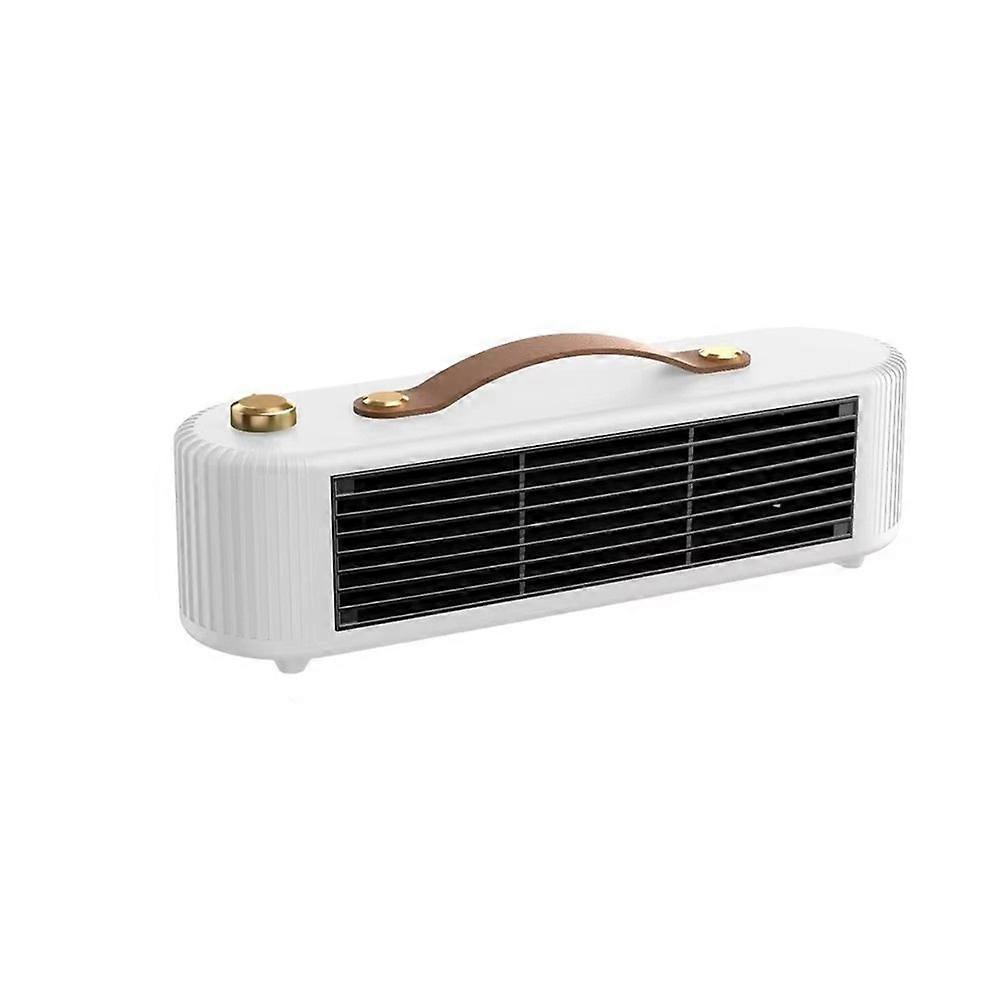 Small Space Heater,Energy-Efficient Indoor Electric Heater with Fast Heating,Ideal for Tabletop Fireplace Use White (US)