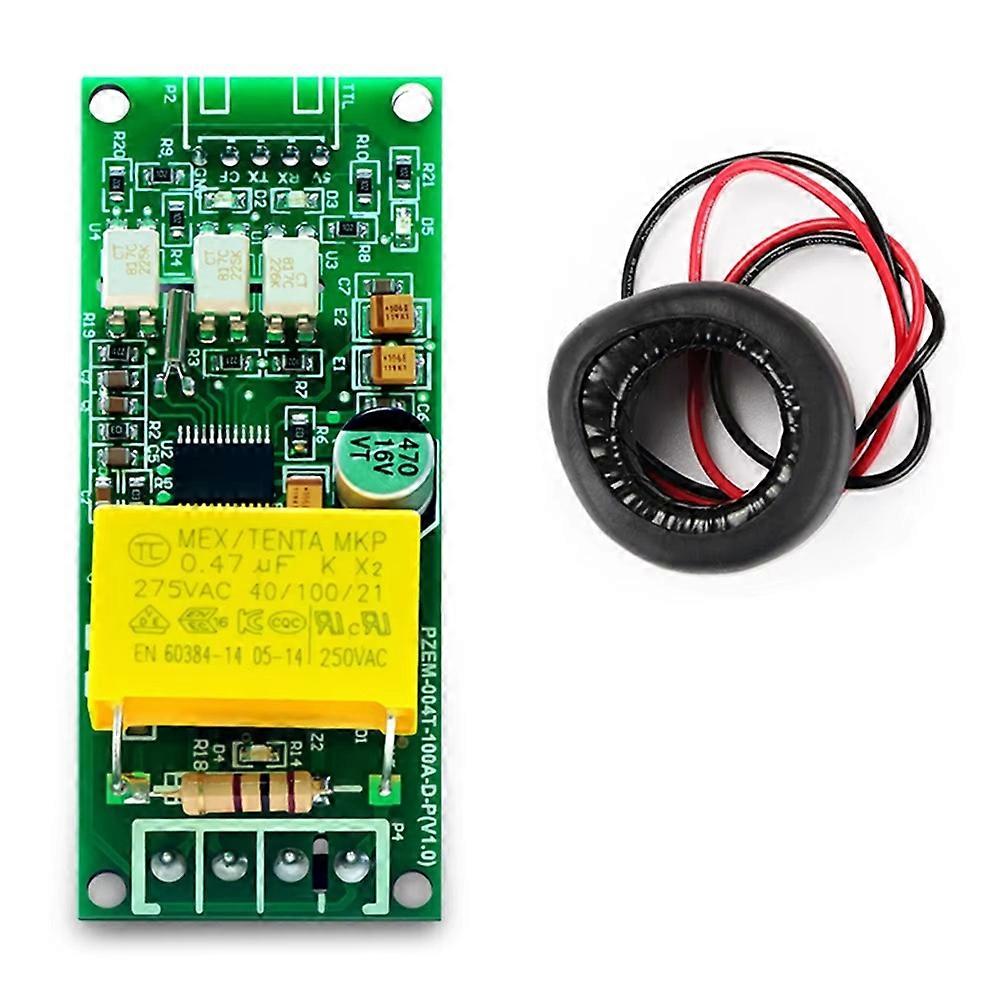 PZEM-004T AC Digital Voltmeter Ammeter Wattmeter Power Frequency Test Module TTL Serial Pin Array Version B