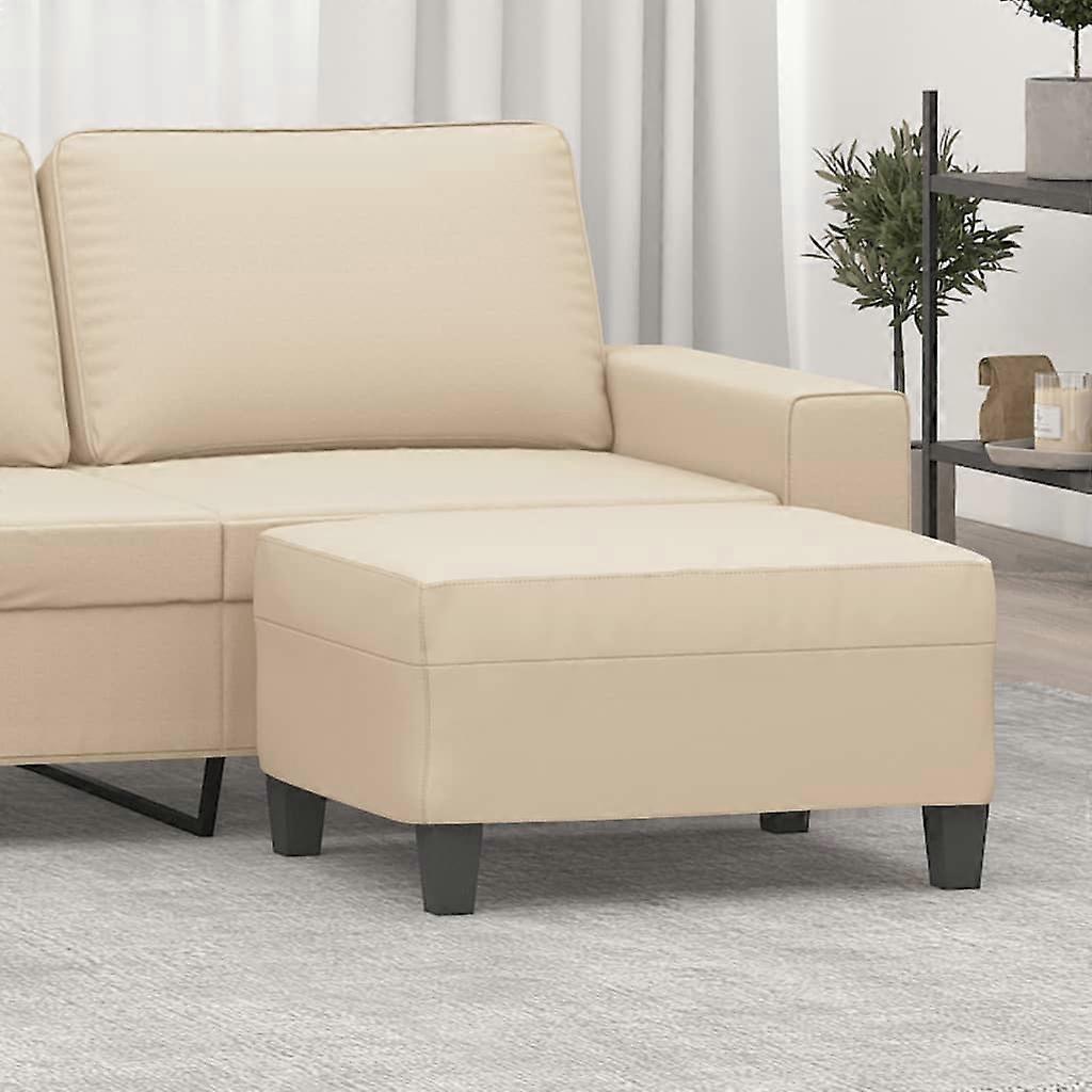 Repose-pieds Crème 70x55x41 cm Tissu microfibre