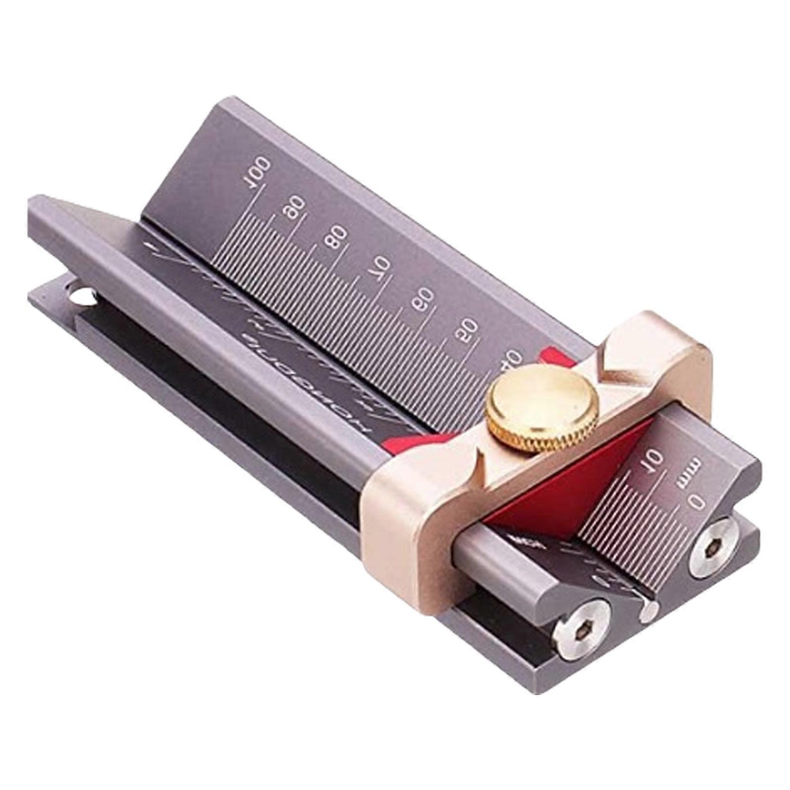 Measuring Gauge 3 In 1 Multifunction Depth Gauge Miter Gauge Drill Stop Measure Gauge for Accurate Height Angle Control Multicolor