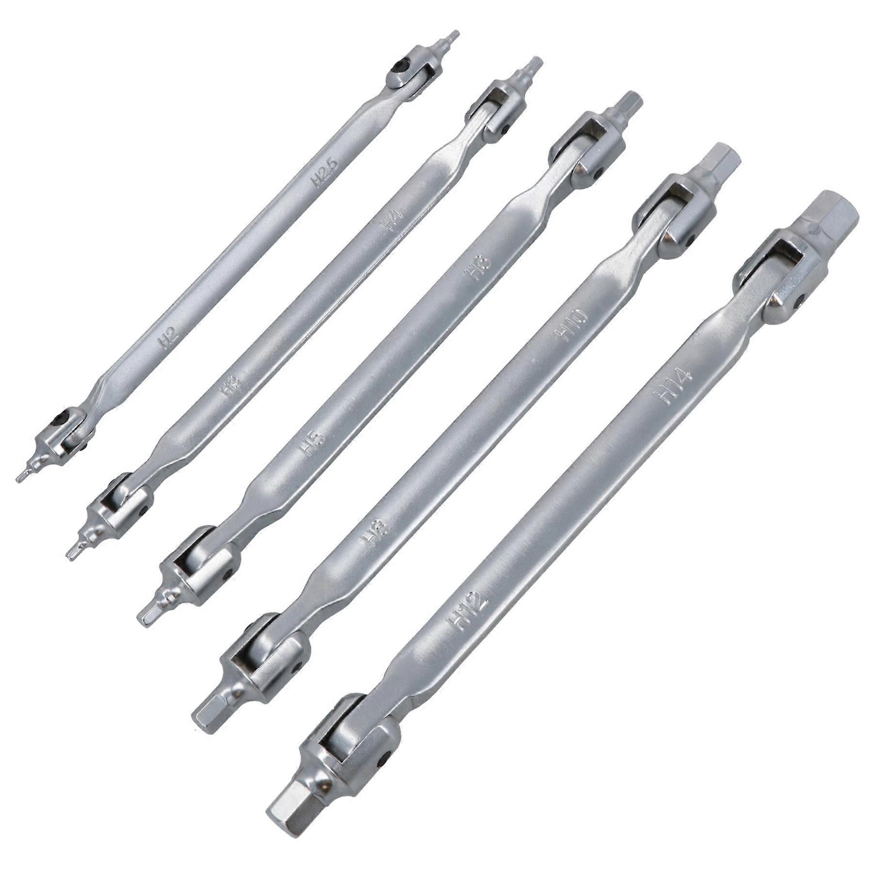 Male Hex / Allen Flexi Double Ended Swivel Head 2mm - 14mm 5pc 10 Sizes