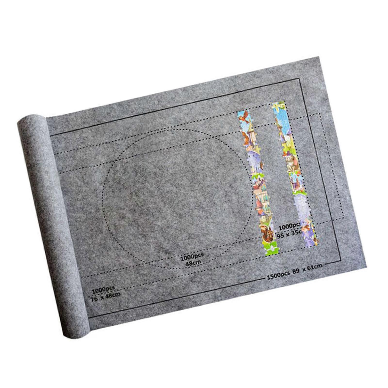 Multi Functional Puzzle Blanket for Family Gatherings and Indoor Entertainment Gather Around the Puzzles up to 1500pcs  Gray