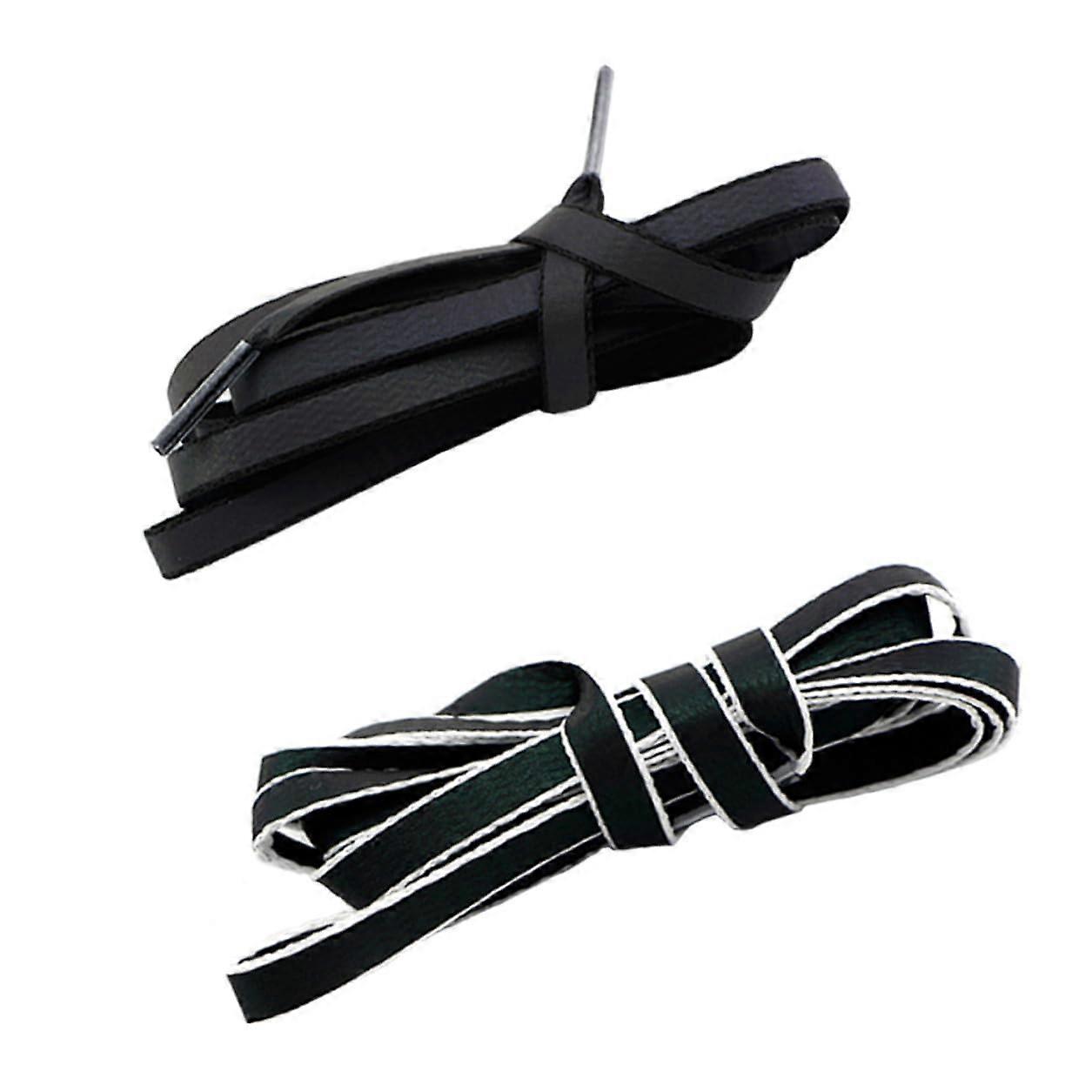 2 Pairs Reflective Shoelaces Gradient Luminous Shoe Laces for Sneakers Canvas Leather Shoes