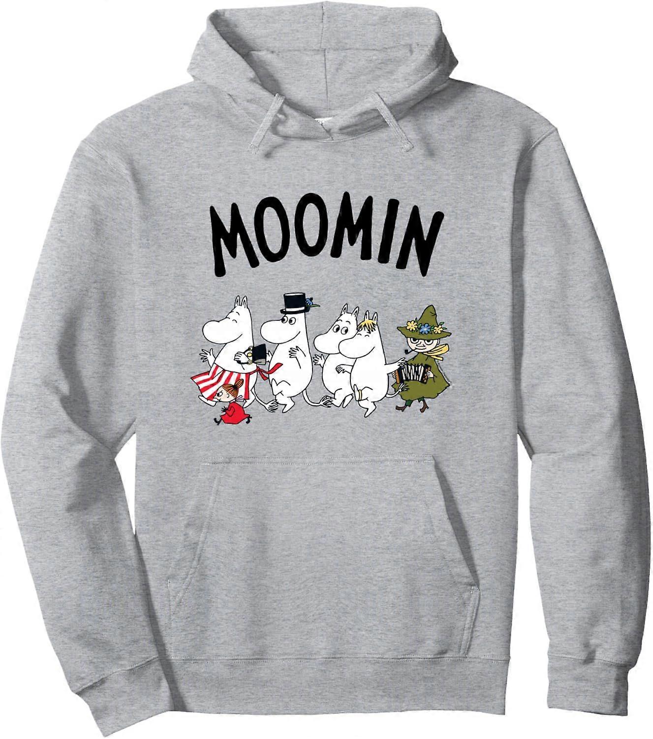 Moomin Moomintroll Snorkmaiden Relaxing Together Sudadera con capucha QV 0607