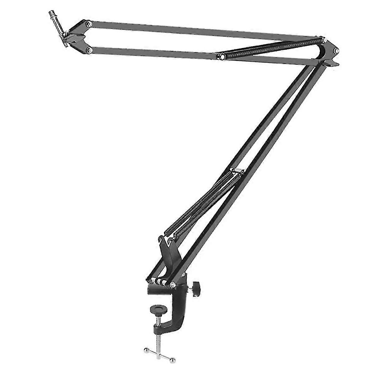 50cm Microphone Boom Arm with Tabletop Stand for Podcasting, Video Games, Radio and Studio Audio,F