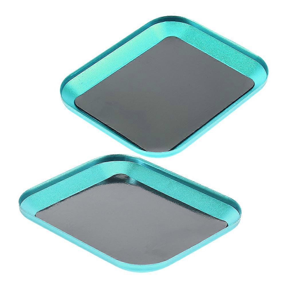 Screw Tray Magnetic Convenient Storage Home Garage Users Rectangular 10.60X8.60X1.40CM 2Pcs