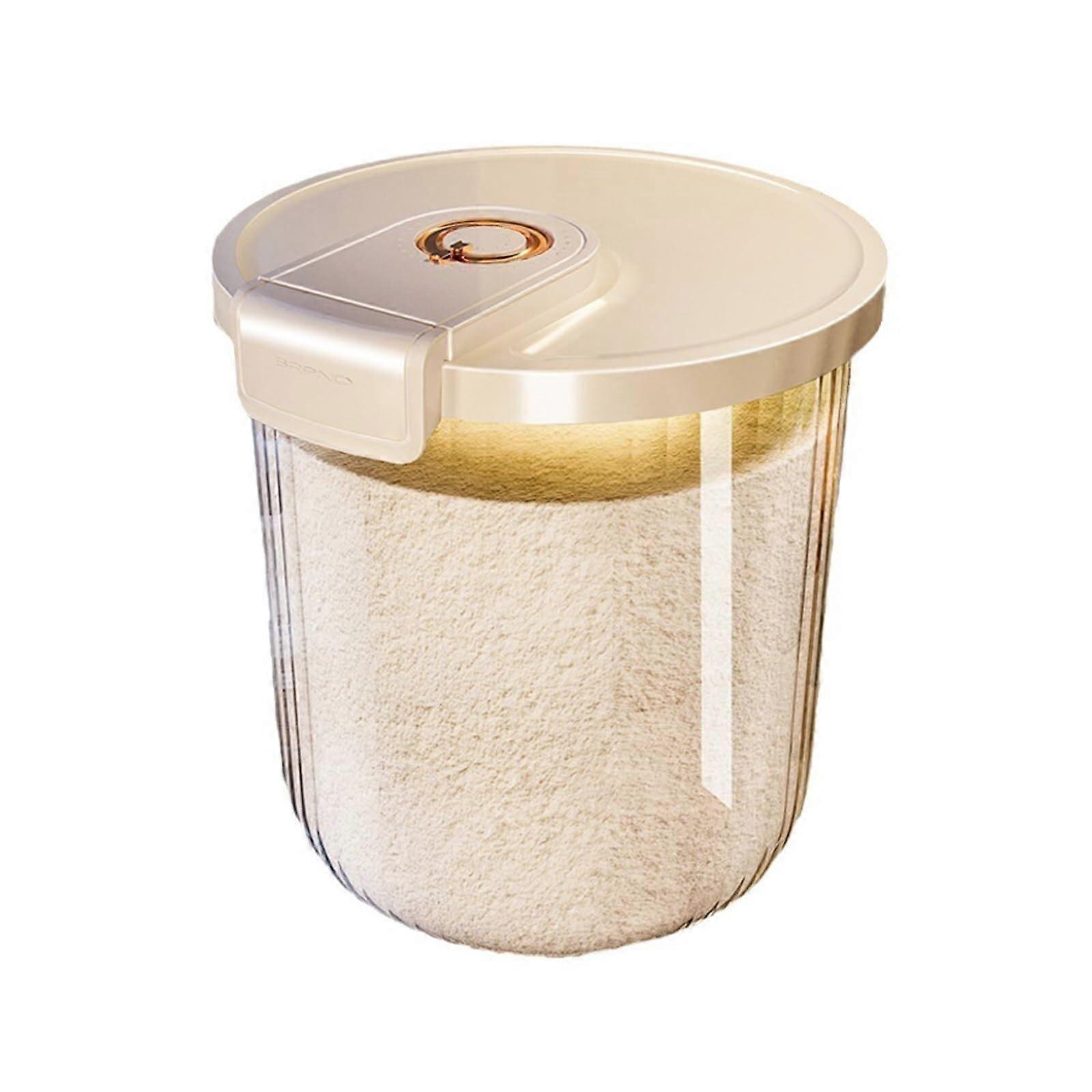 Breakfast Cereal Dispenser Rice Dispenser White 30x30x26.5 Cm Grain Storage Container Flour And Cereal Container