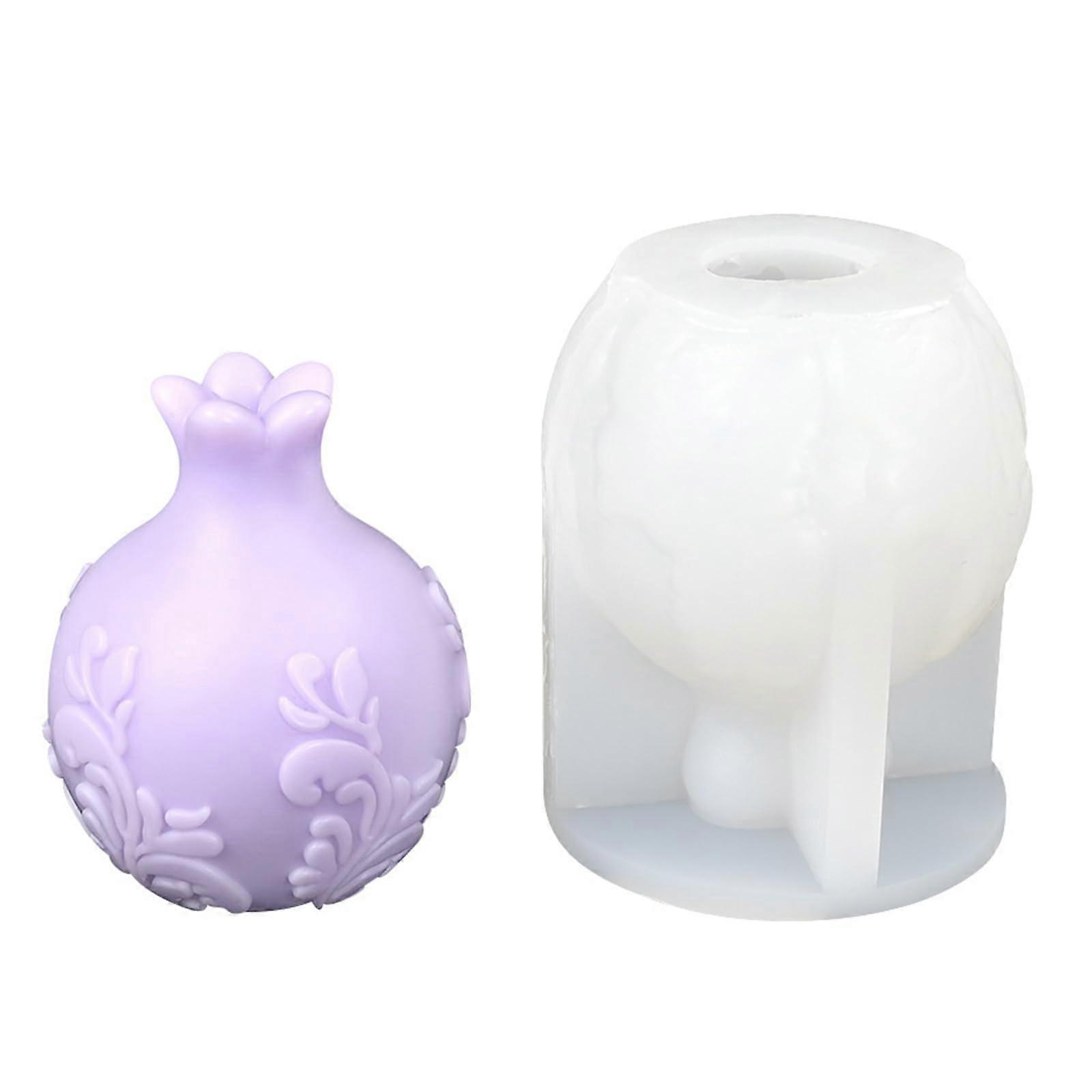 Pomegranate Silicone Soap Mold FoodGrade Easy Release for Fondant Baking and Crafts