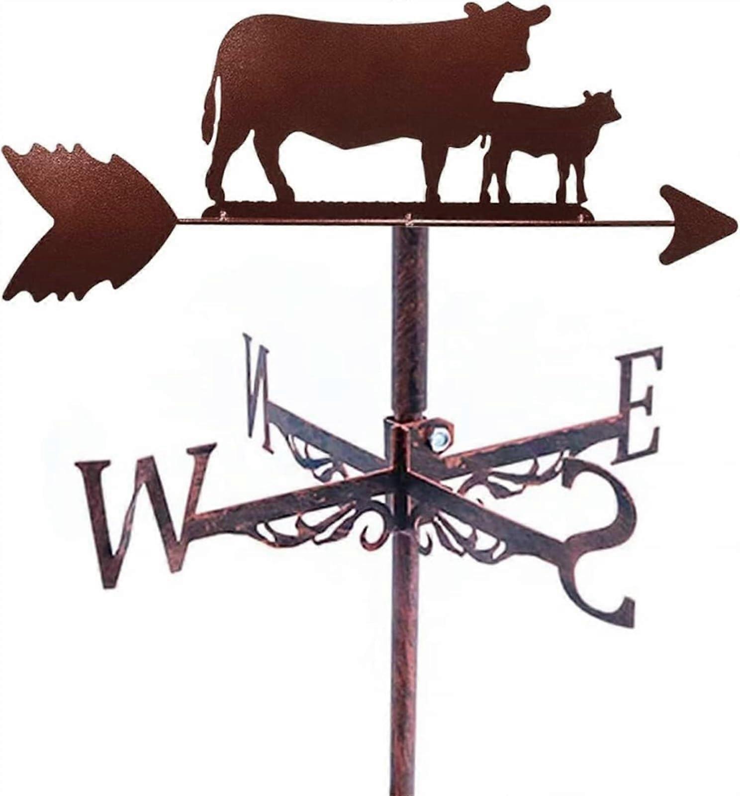 Weather Vane Rooftop Wind Direction Indicator for Garden Backyard Patio Pasture Decor