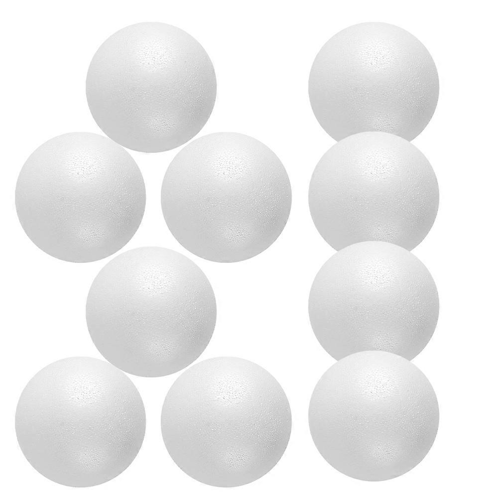 Diy White Foam Ball Craft Solid Ball for Wedding Party Decoration 10Pcs