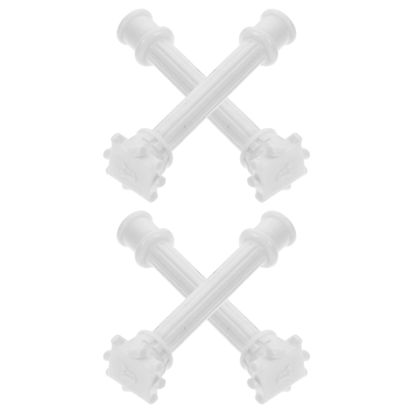 Mini Roman Column Model for DIY Micro Landscape Craft 4Pcs Plastic Pillars