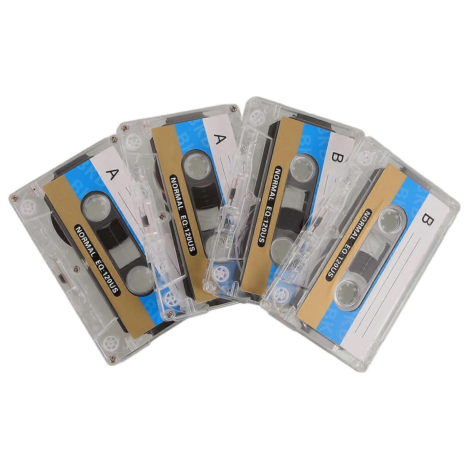Blank Cassette Tapes for Audio Recording Home Use 4Pcs Collection