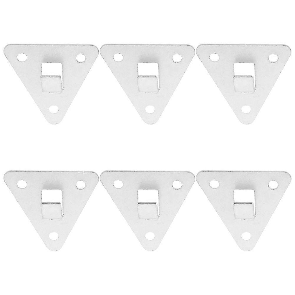 Fire Extinguisher Wall Mount Hooks for Secure Heavy Duty Use 6Pcs Silver