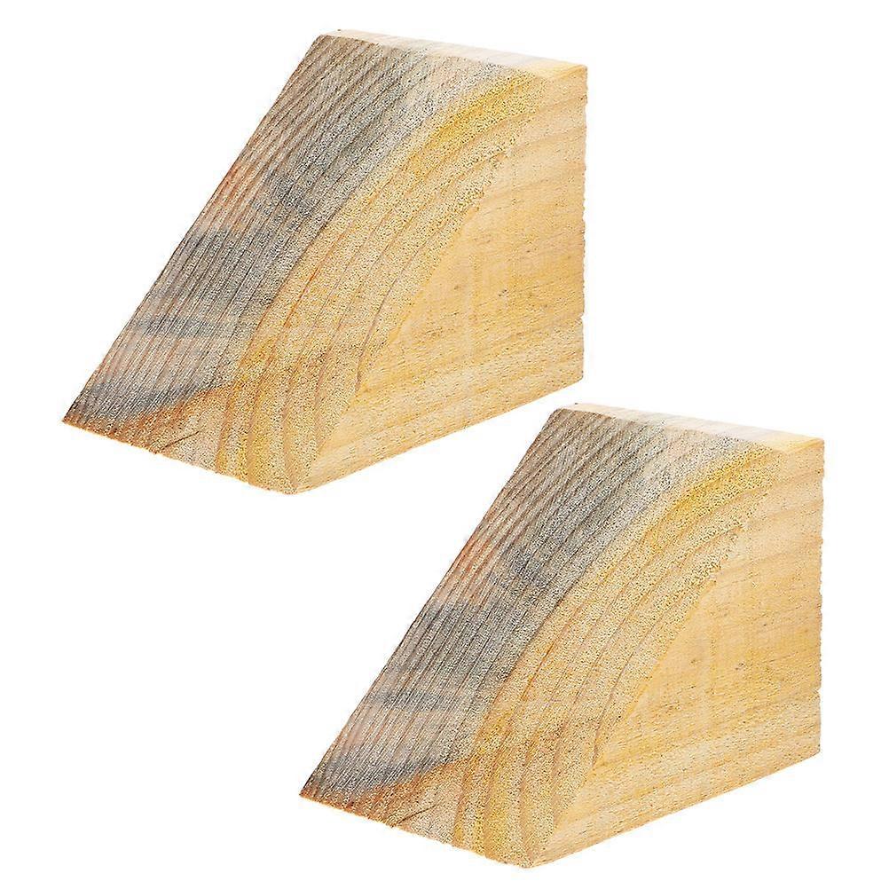 2pcs Stable Wheel Chock with Handle for RVs Trailers Tire Stoppers to Prevent Vehicle Movement and Ensure Safety