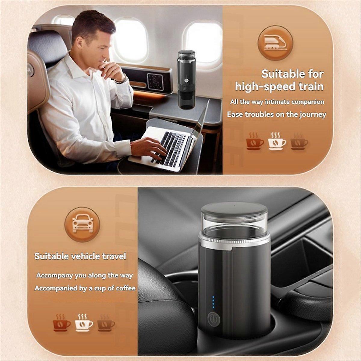 Portable Espresso Maker 2 in 1 Small Travel Espresso Machine