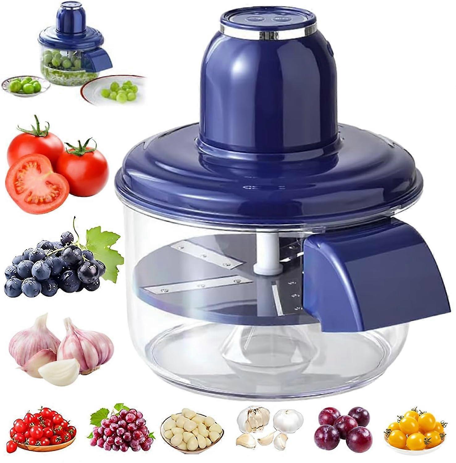 Electric Fruit Peeler with Fast Automatic Peeling for Garlic, Grape and Cherry Tomato, Rechargeable