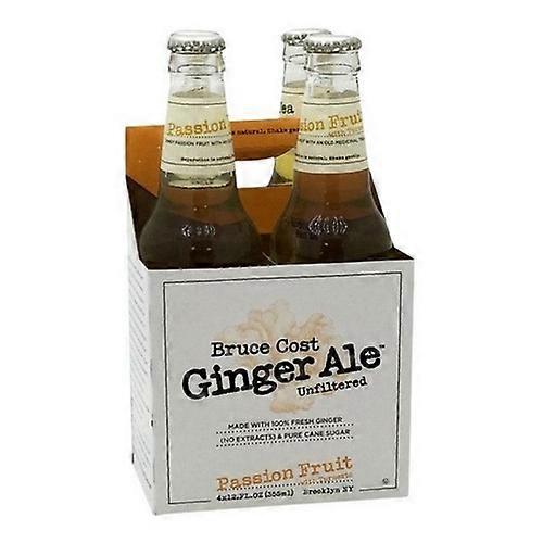 Bruce Cost Ginger Ale Passion Fruit With Turmeric, 355 Ml X 4 Count (Case Of�6)