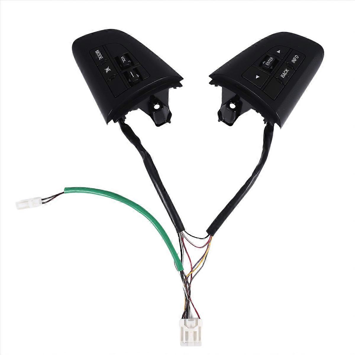 2Pcs Car Volume Mode Multi-Function Steering Wheel Switch Control Buttons for 3 5 CX-5 CX-7