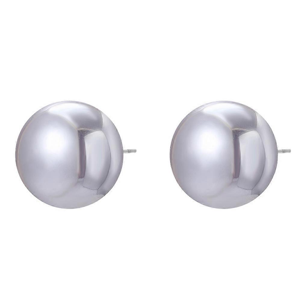 E2208-3 Gray Pearl Stud Earrings Jewelry