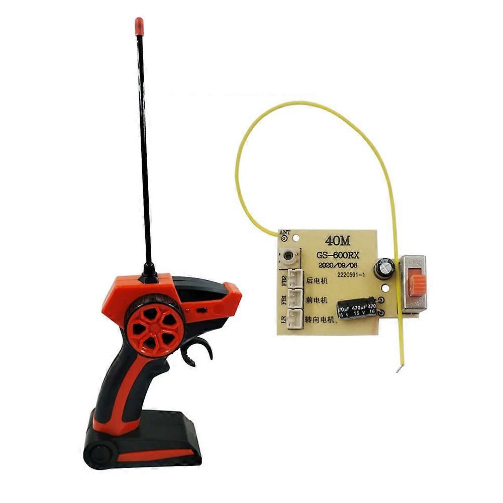 2.4G 4CH Remote Control Transmitter and Receiver Module Accessories Replacement for RC Remote Control Car Red