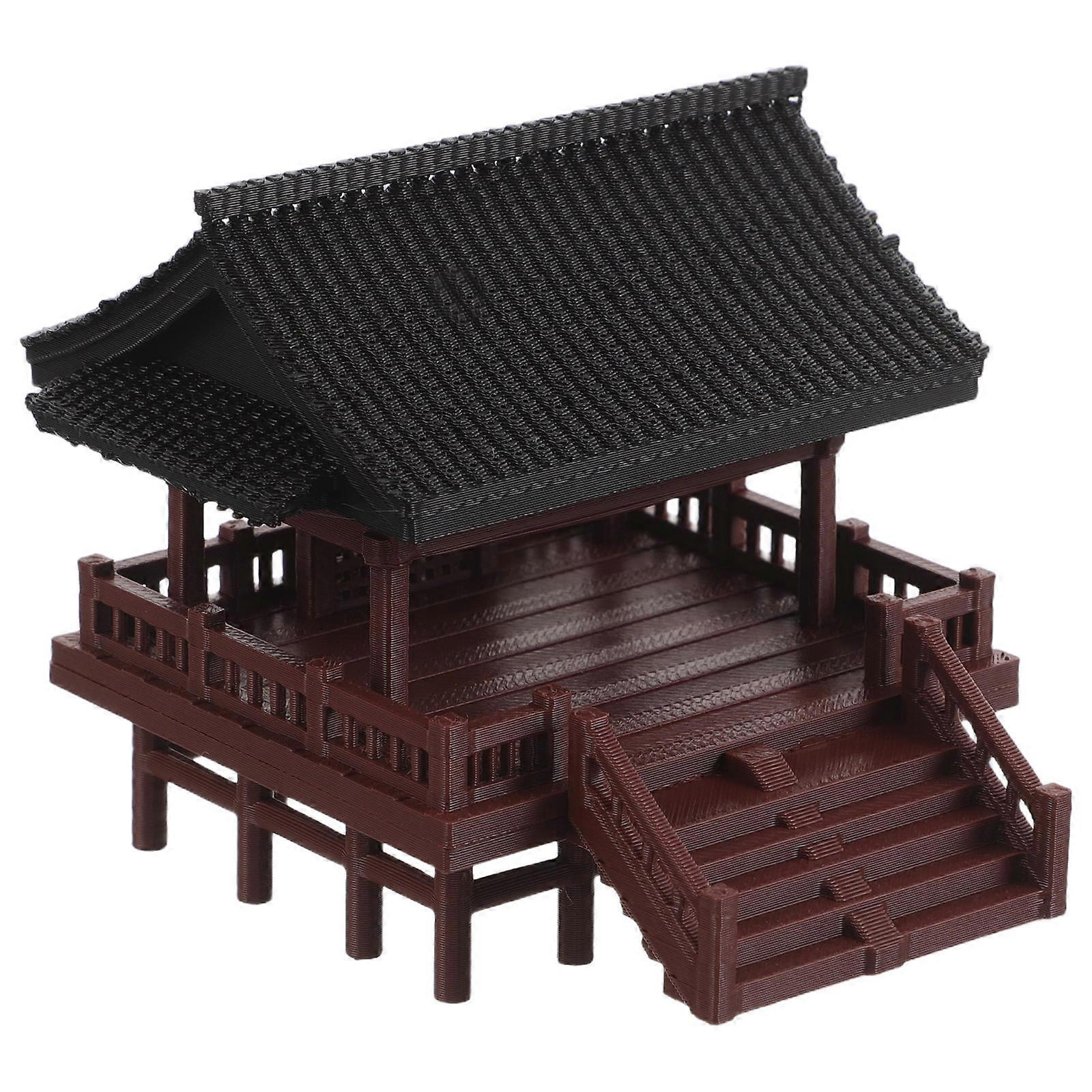 Gardening Ornaments Miniature Fish Tank Ornament Rectangular Approximation Home Decor Micro Landscape Creation Bonsai Display 8.00X7.50X6.50CM 1Set