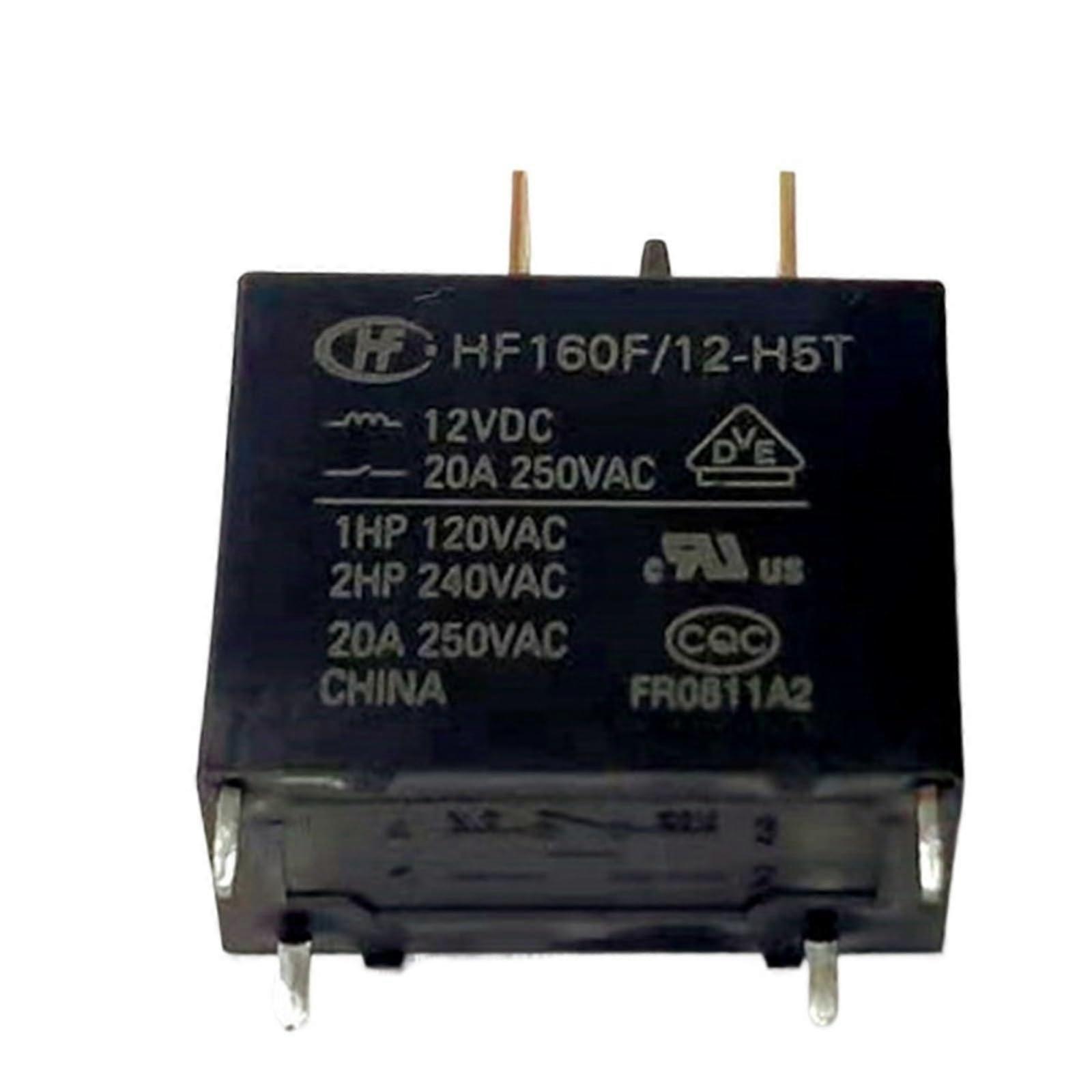 10 Pack HF160F 12V Electromechanical Relay 4 Pin PCB Mount for Reliable Circuit Isolation