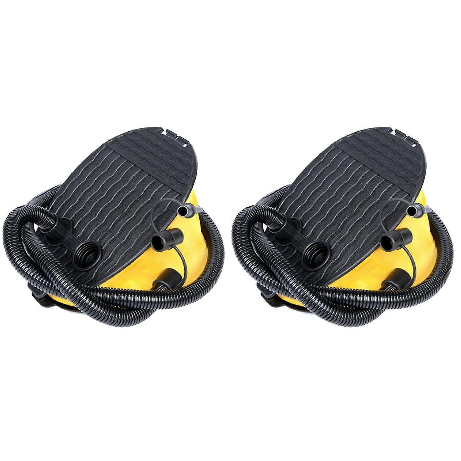 2pcs Foot Pump for Inflatables and Sports Balls, Fast Inflation, Versatile Valve Adapters