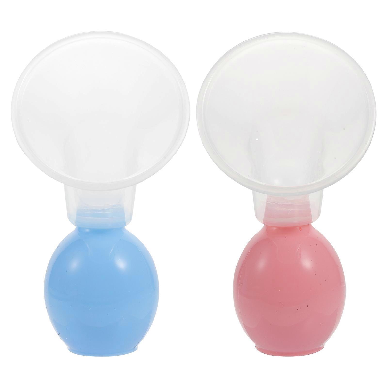 Breastmilk Manual Pump for Home Use 2Sets Durable Silicone
