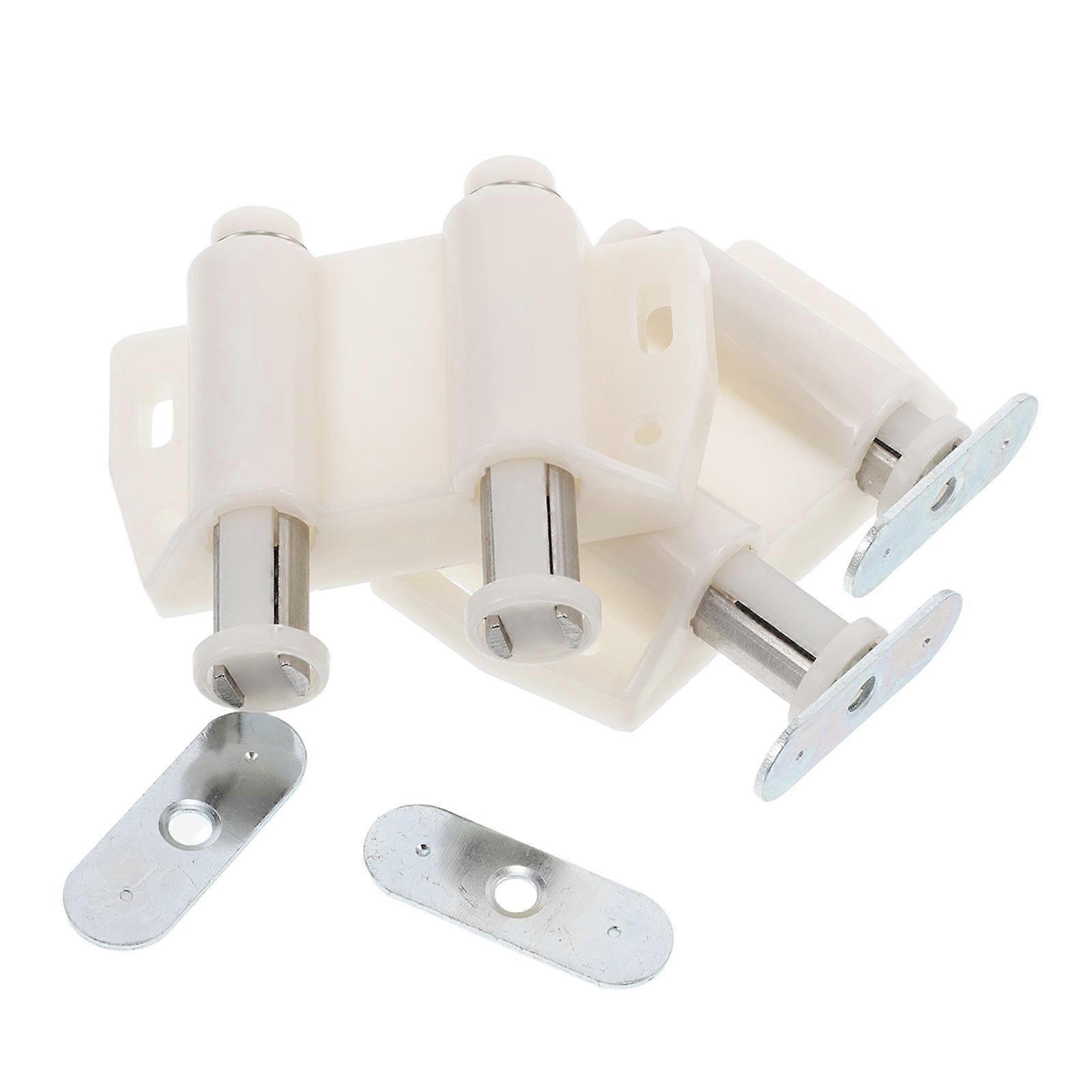 Invisible Magnetic Push Latch for Cabinet Doors with Rebound Feature 2Pcs