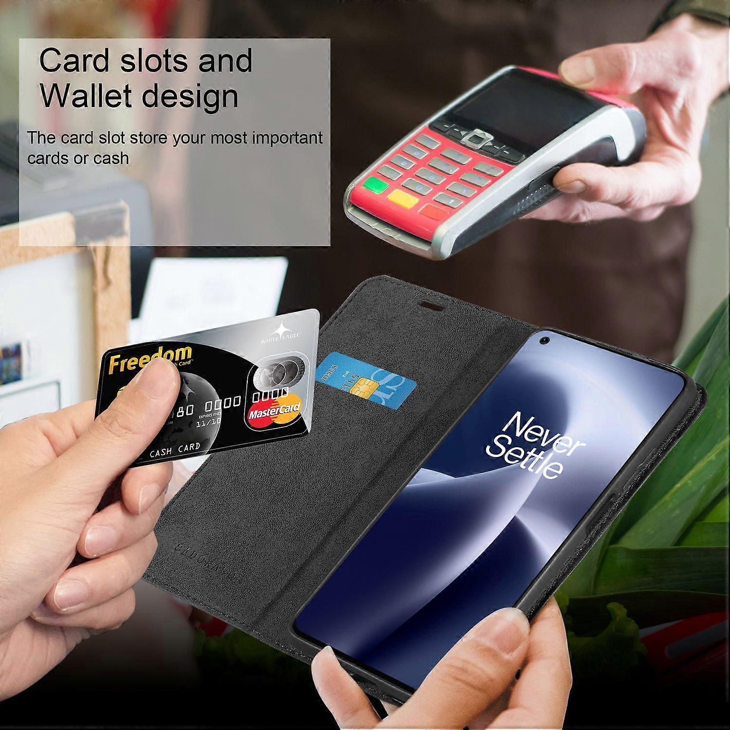 OnePlus Nord 2T Case - Protective Case with Stand Function and Card Slot