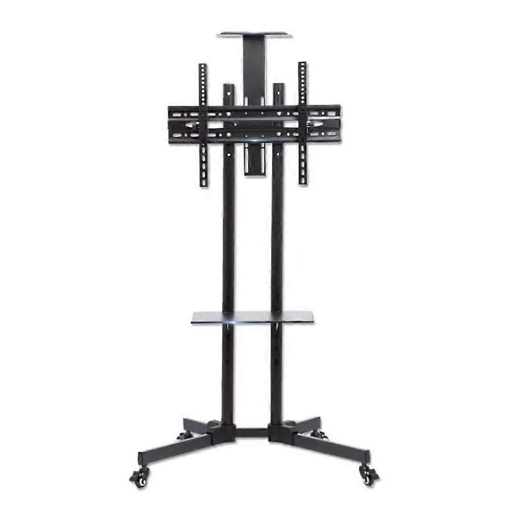 Monitor Stand 3265 Inch TV Floor Black Wrought Iron Adjustable Vertical Pulley Display Bracket