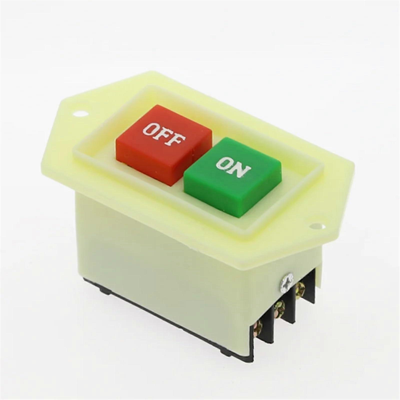 Drill Press Switch 220V 380V 10A SelfLocking Push Button On Off Start Stop LC35