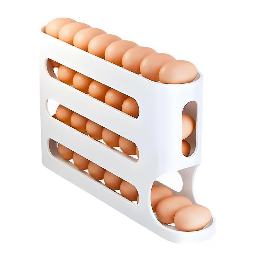 Egg Dispenser with Automatic Rolling System, Large 30Egg Capacity, BPA SpaceSaving Fridge Storage